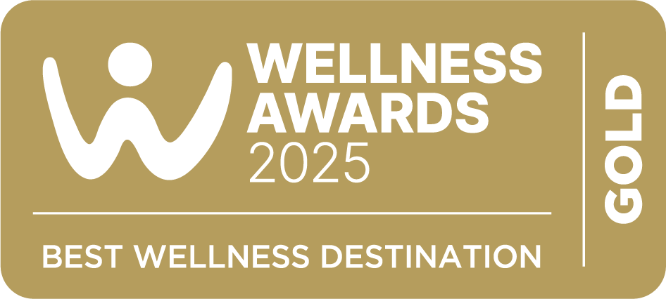 Wellness Awards Stickers 25 gold Best Wellness Destination